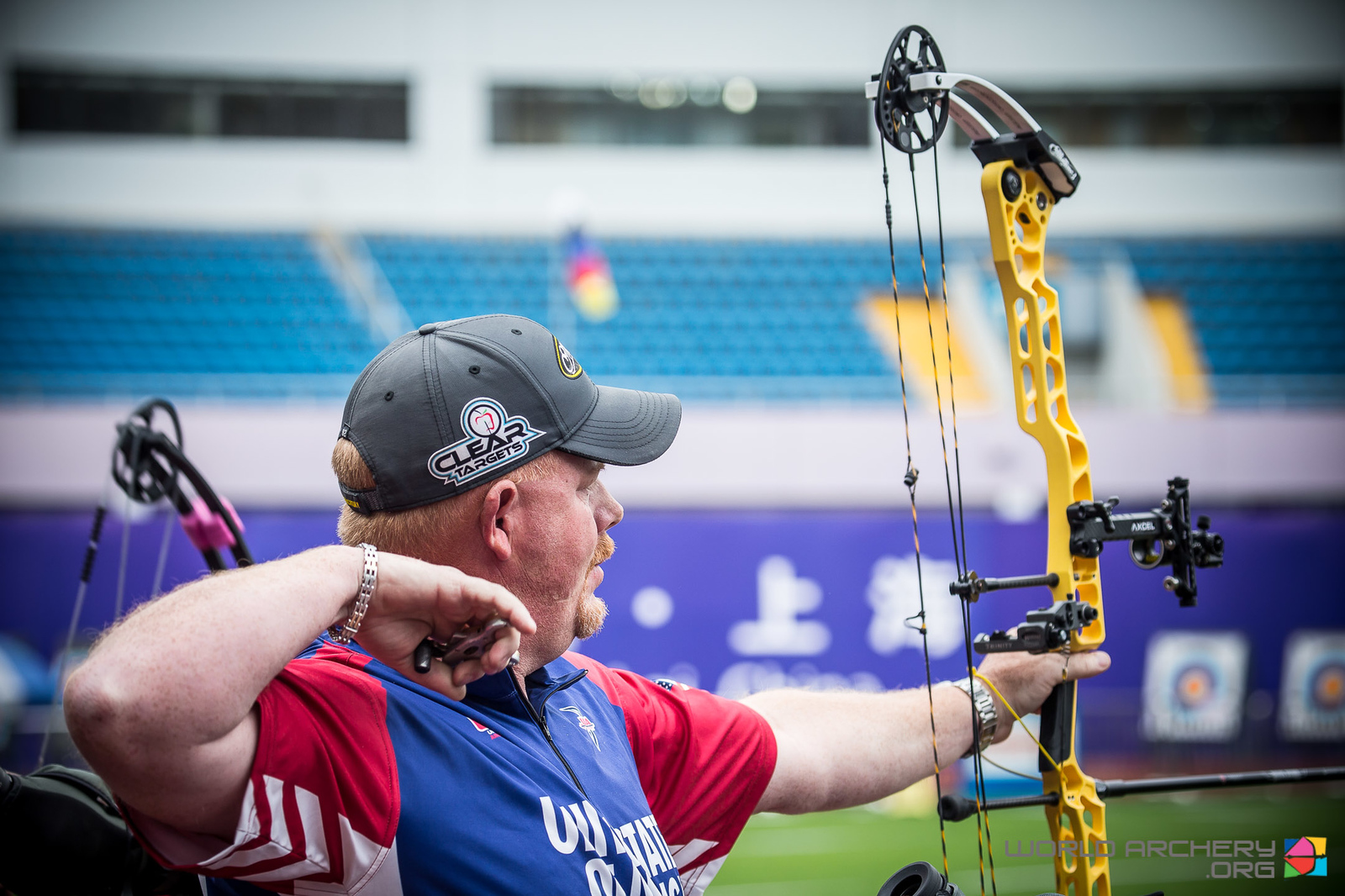 Matt Sullivan took the compound men's pole with a 712. Photo: World Archery