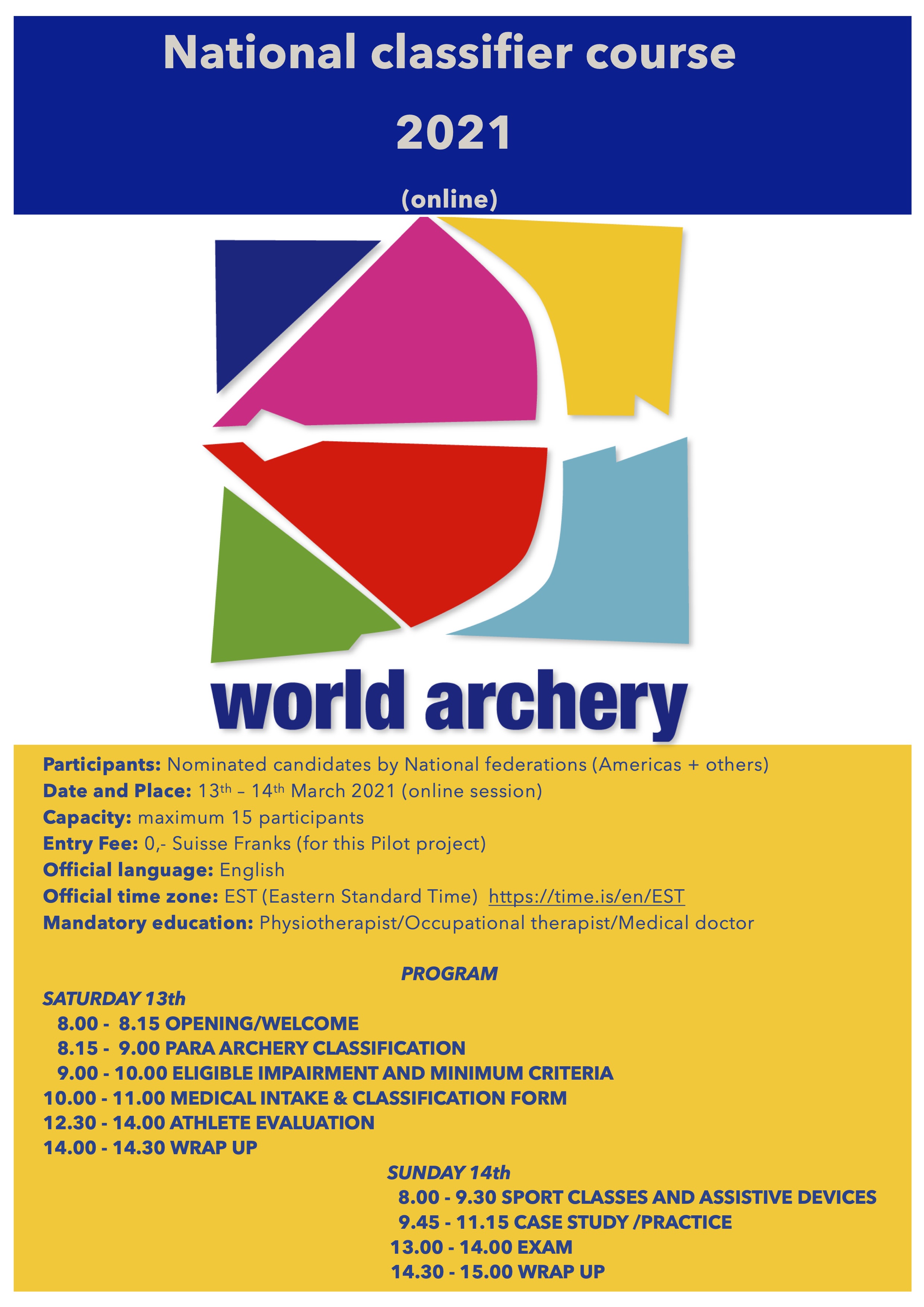 Para Archery Classification Handbook.pdf Registration Open for a Virtual National Paralympic Archery Classifier ...